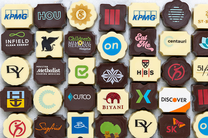 corporate branded chocolates