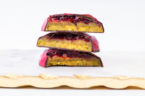 Raspberry Pistachio Heart Bar