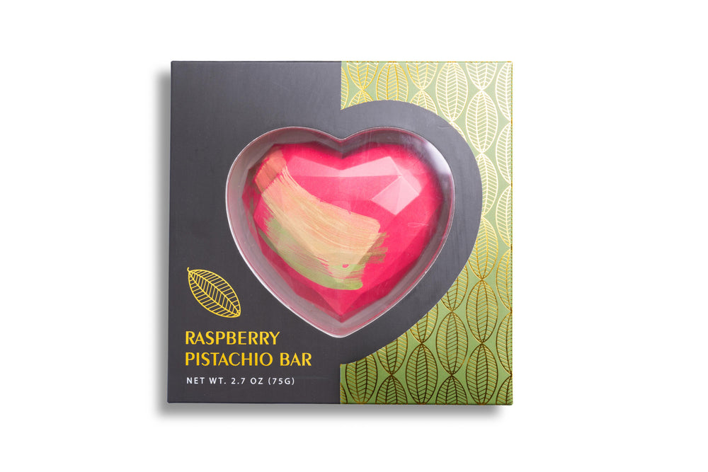 Raspberry Pistachio Heart Bar